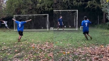 El hijo del Kun Agüero y su increíble calidad goleadora que recuerda a su padre