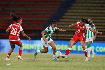 Partido de ida de las semifinales de la Liga Femenina BetPlay 2023, entre Atlético Nacional e Independiente Santa Fe.