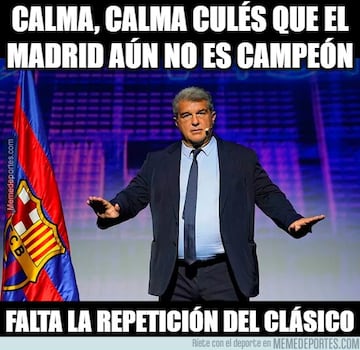 Los memes se ceban con el Barça el día que el Real Madrid se proclama campeón de liga