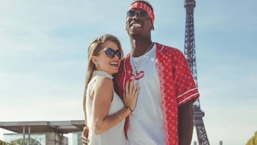 Mar&iacute;a Zulay y Paul Pogba en Par&iacute;s, Francia, v&iacute;a Instagram, 2019.