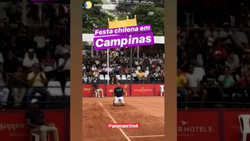 Garín mostró cómo vivió el punto del título en Brasil