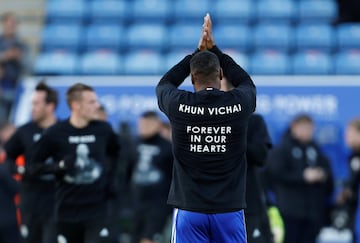 Así fue el emotivo homenaje al dueño del Leicester en el King Power Stadium