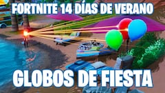 Fortnite - Desafío 14 días de verano: ¿dónde están los globos de fiesta?