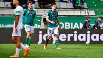 Nico Serrano, tras su gol ante el Elche.