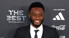 London (United Kingdom), 15/01/2024.- Former Chelsea player and Nigerian international Mikel John Obi arrives for the Best FIFA Football Awards 2023 in London, Britain, 15 January 2024. (Reino Unido, Londres) EFE/EPA/NEIL HALL

