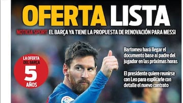 Portada del Diario Sport del día 24 de enero de 2017.
