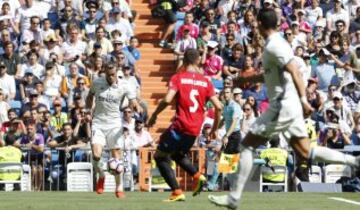 Cristiano Ronaldo abrió el marcador. 1-0. Pase de Bale.