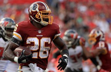 La carrera de este running back resurgió después de una lesión en el cuello durante una breve estancia en los Cardinals. Ahora está con los Redskins.