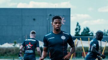 Musonda, pasando la prueba con el Zulte Waregem.