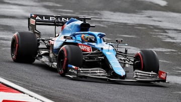 Fernando Alonso (Alpine A521). Estambul, Turqu&iacute;a. F1 2021.