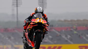 Pedro Acosta con la KTM en Austin.