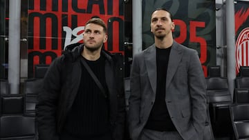 Un inusual gesto de Zlatan Ibrahimovic con Santiago Giménez tuvo implicaciones en el Milan