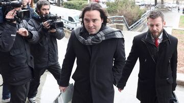 Raúl Martín Presa, a su llegada a los juzgados.