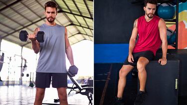 La camiseta de tirantes de secado rápido para hombre ideal para entrenar