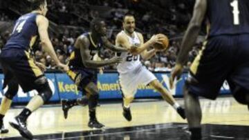 Manu Ginobili fue el jugador m&aacute;s destacado de los l&iacute;deres de la NBA.