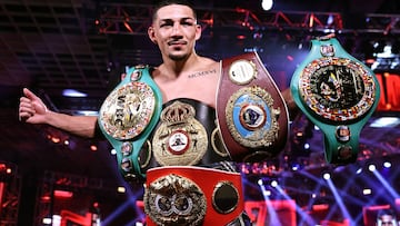 Former unified lightweight champion Teofimo Lopez will try to bounce back from a shocking loss last year, but this time, in another weight division.