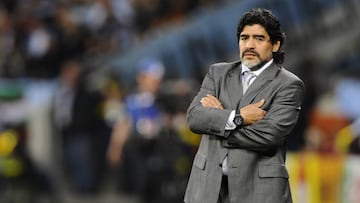 Maradona en el Mundial 2010