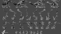 La espectacular estatua de Zinogre, de Monster Hunter