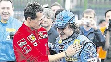 <b>CAMPEONES. </b>Schumi y Alonso son los dos últimos campeones.