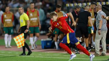 Jesús Rodríguez, en su debut con la Selección.