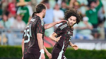 Cesar Huerta celebrate this goal 2-0 of Mexico during the game international friendly between Mexican National team (Mexico) and New Zealand at Rose Bowl Stadium, on September 07, 2024, Pasadena, Los Angeles California, United States.