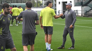Arana y José Alberto, del Racing.