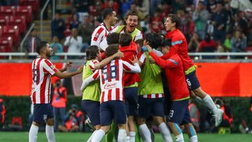 Jose Gonzalez celebrates his goal 2-2 of Tapatio during the game Tapatio vs Atletico Morelia, corresponding second leg match the Great Final of the Torneo Clausura 2023, Liga de Expansion MX, at Akron Stadium, el 20 de Mayo de 2023.

<br><br>

Jose Gonzalez celebra su gol durante el partido Tapatío vs Atlético Morelia, correspondiente al partido de Vuelta de la Gran Final del Torneo Clausura 2023, Liga de Expansion MX, en el Estadio Akron, el 20 de Mayo de 2023.