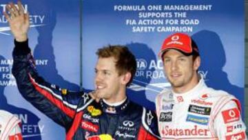 INTOCABLE. A falta de un sólo punto para ser campeón mundial, Vettel cosechó la duodécima 'pole' del año.