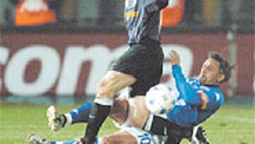 <b>REVÉS PARA BAGGIO</B>. El capitán buscaba su gol 200 en Liga, pero no pudo con Nedved y la Juventus.