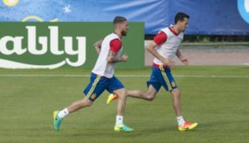 Sergio Ramos y Sergi Busquets. 