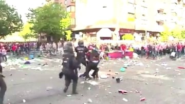 16 detenidos por disturbios en el último Atlético-Real Madrid