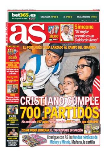 Las portadas de AS de noviembre