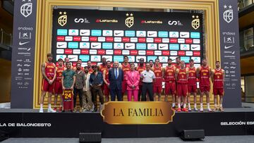 Presentación de la Selección española de baloncesto que jugará el Preolímpico de Valencia.