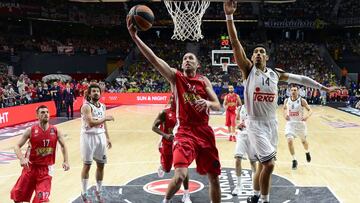 Matt Lojeski, en la final de la Euroliga ante el Madrid en 2015.