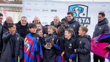 Iniesta Cup en Albacete en los campos Alba Redondo patrocinada por Soliss campeón el Barcelona ganando final al Valencia. Andrés Iniesta