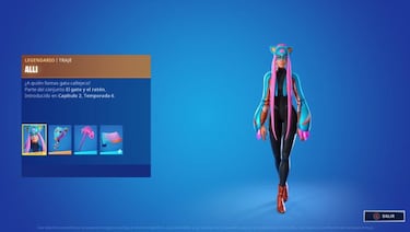 Club de Fortnite abril 2021: skin Alli y sus objetos ya disponibles