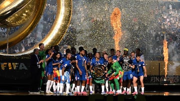El Chelsea festeja el Mundial de Clubes.