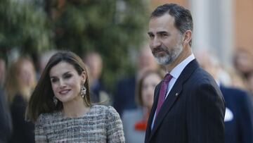 Imagen de doña Letizia y don Felipe de Borbón.