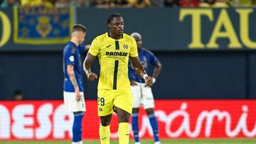 El delantero camerunés del Villarreal Etta Eyong.