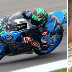Así tiene la cara Bastianini tras accidentarse con una Scooter