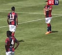¡Golazo! El notable tiro libre de Pulgar en partido del Bologna