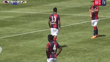 ¡Golazo! El notable tiro libre de Pulgar en partido del Bologna