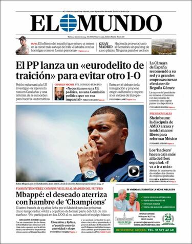 Las portadas del fichaje de Mbappé