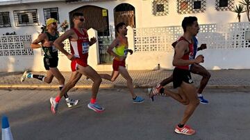 Un momento de la carrera masculina.
