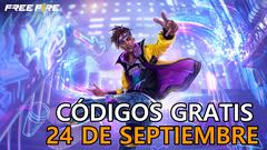 Free Fire | Códigos de hoy miércoles 24 de septiembre de 2025: recompensas gratis