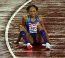 Allyson Felix iguala con Bolt y Ottey tras la agonía de bronce