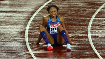 Allyson Felix iguala con Bolt y Ottey tras la agonía de bronce