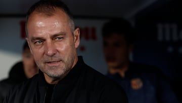 El entrenador del FC Barcelona, Hansi Flick,.