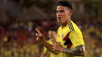 James Rodr&iacute;guez, jugador de Colombia