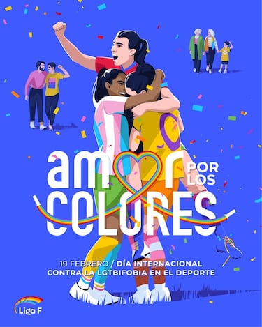 Amor por los colores, la campa?a de la Liga F contra la la LGTBIfobia